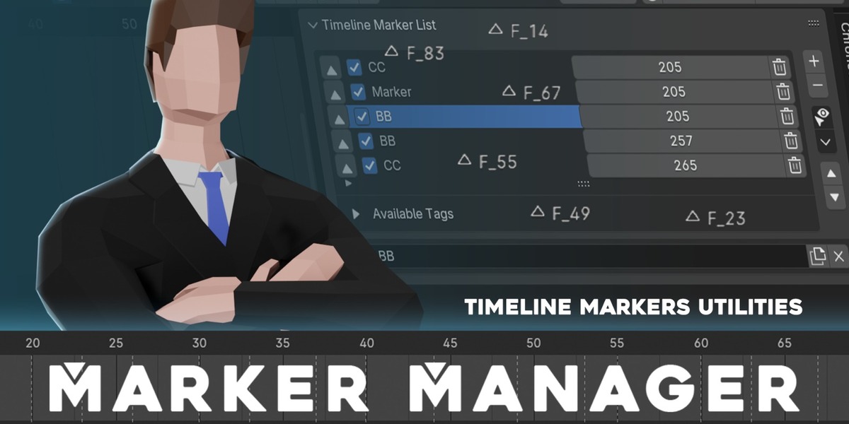 BlenderMarket - Marker Manager - Timeline Marker Utilities v1.0.0