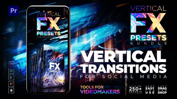 Videohive Vertical Transitions Pack for Premiere Pro 56344341