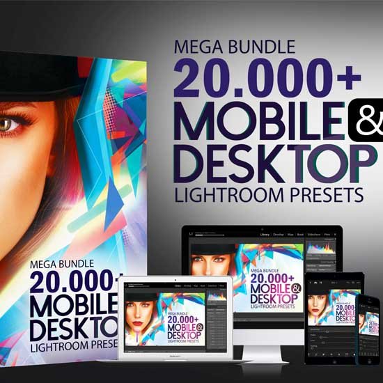 20,000+ Mega bundle Mobile and Desktop Lightroom Presets