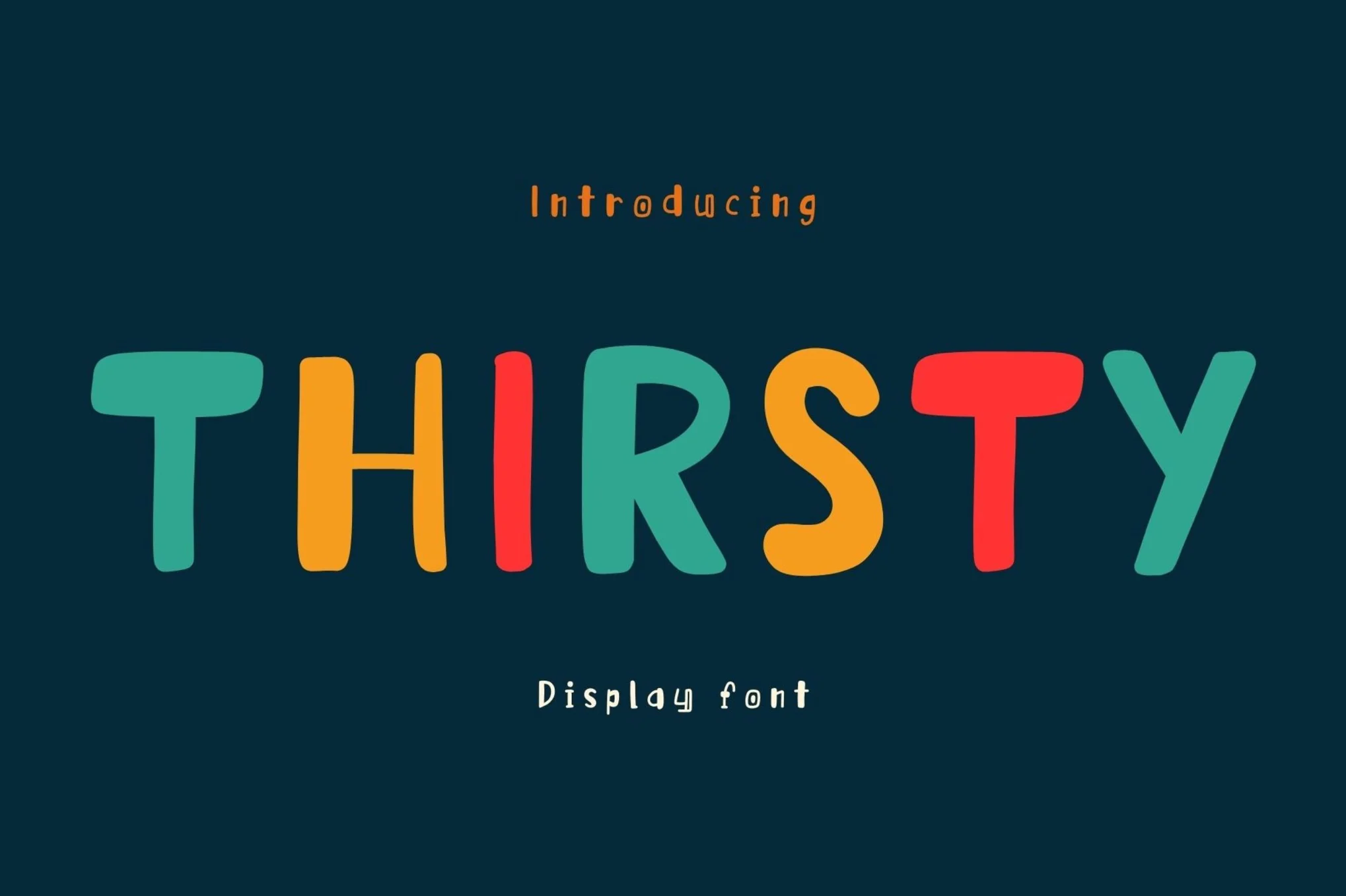 Thirsty Display Font OTF TTF WEFS5X9