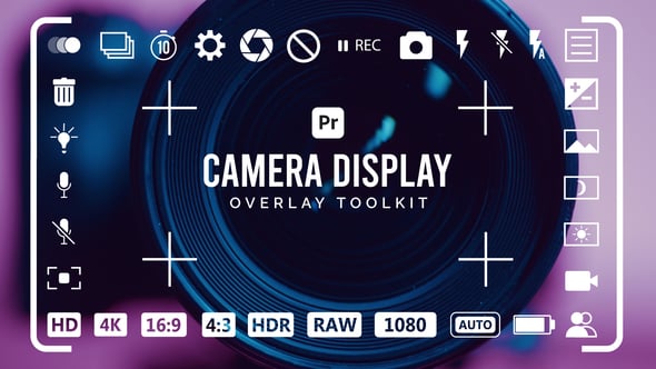 Videohive Camera Display Overlay Toolkit for Premiere Pro 53719860