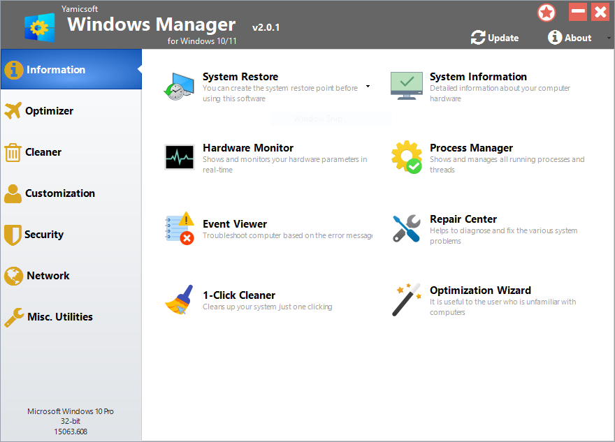 Yamicsoft Windows Manager 2.1 (x64) Full