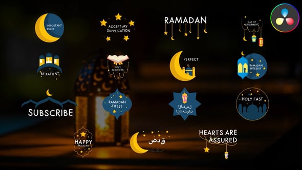 Videohive Ramadan Titles for DaVinci Resolve 51356217