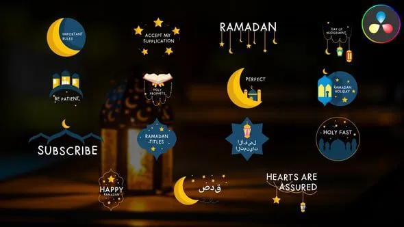 Videohive Ramadan Titles for DaVinci Resolve 51356217