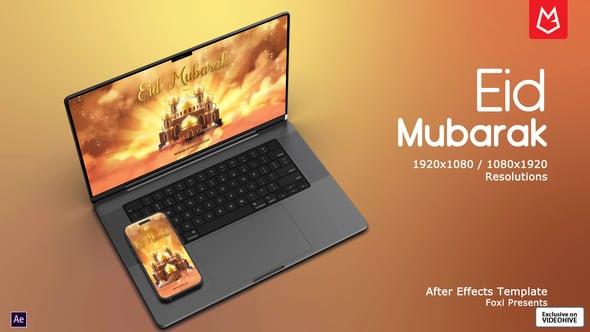 Videohive Luxury Eid Mubarak Greetings 56945473