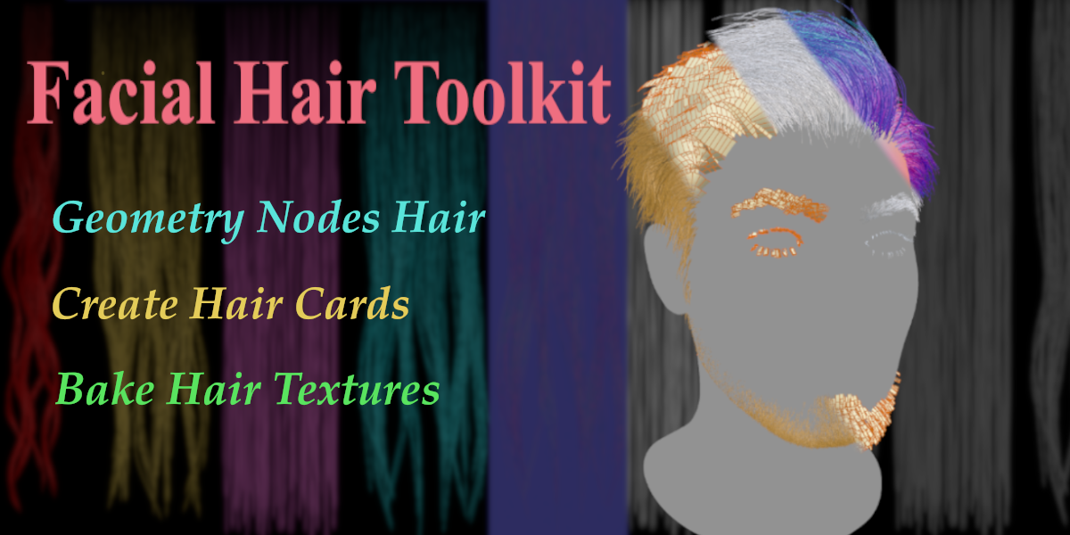 Blender Market Facial Hair Toolkit for Blender Add-on v2.0.5