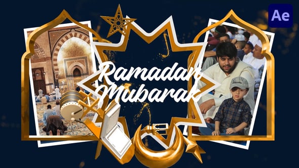 Videohive Eid & Ramadan Golden Reveal 57126770