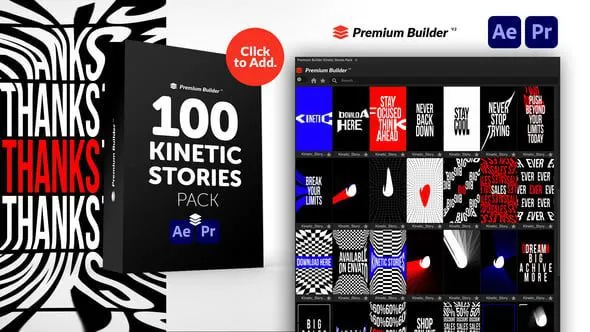 Videohive Kinetic Stories Pack 51008225