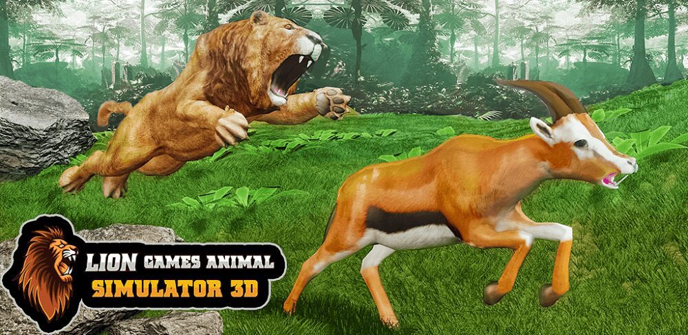 Lion Games Animal Simulator 3D v4.4.6 MOD + APK (Unlimited Money) Download