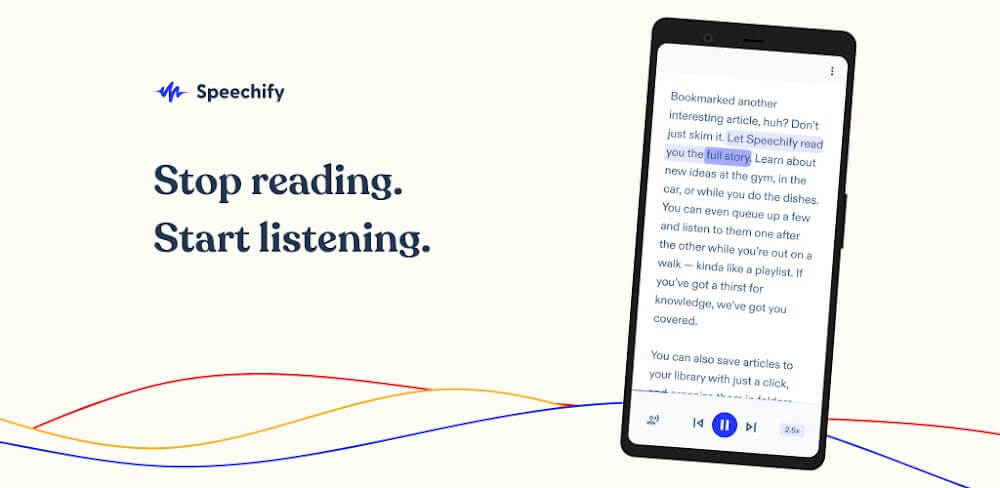 Speechify v5.1.1932 APK + MOD (Premium Unlocked) Download