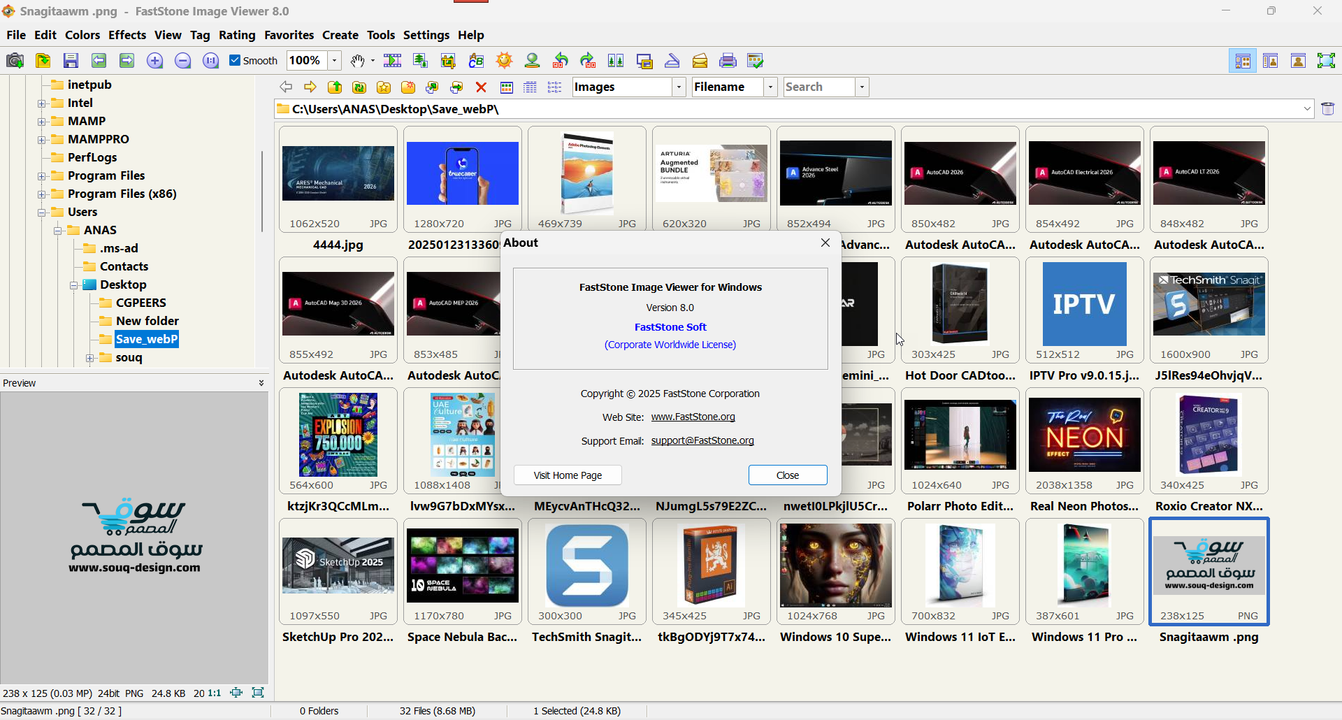 تحميل الاصدار المميز FastStone Image Viewer 8.0