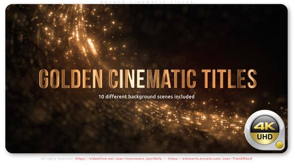 Videohive Golden Cinematic Titles 57877790