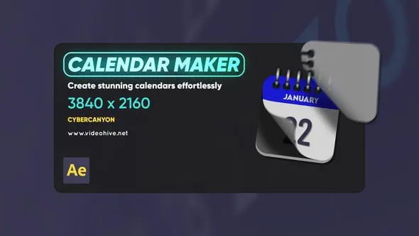 Videohive Calendar Maker 57787749
