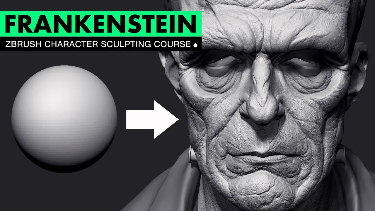 FlippedNormals Character Concept Sculpting in ZBrush