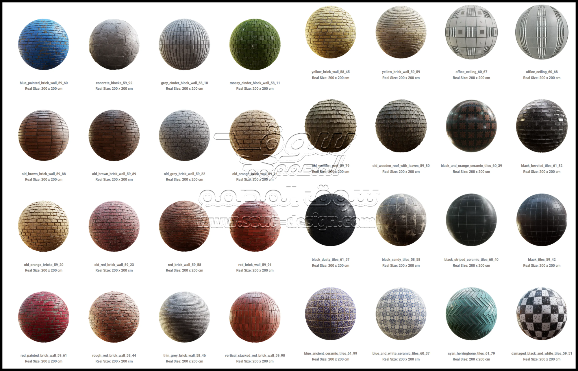 CGAxis – Physical 8 XXL PBR Textures Collection