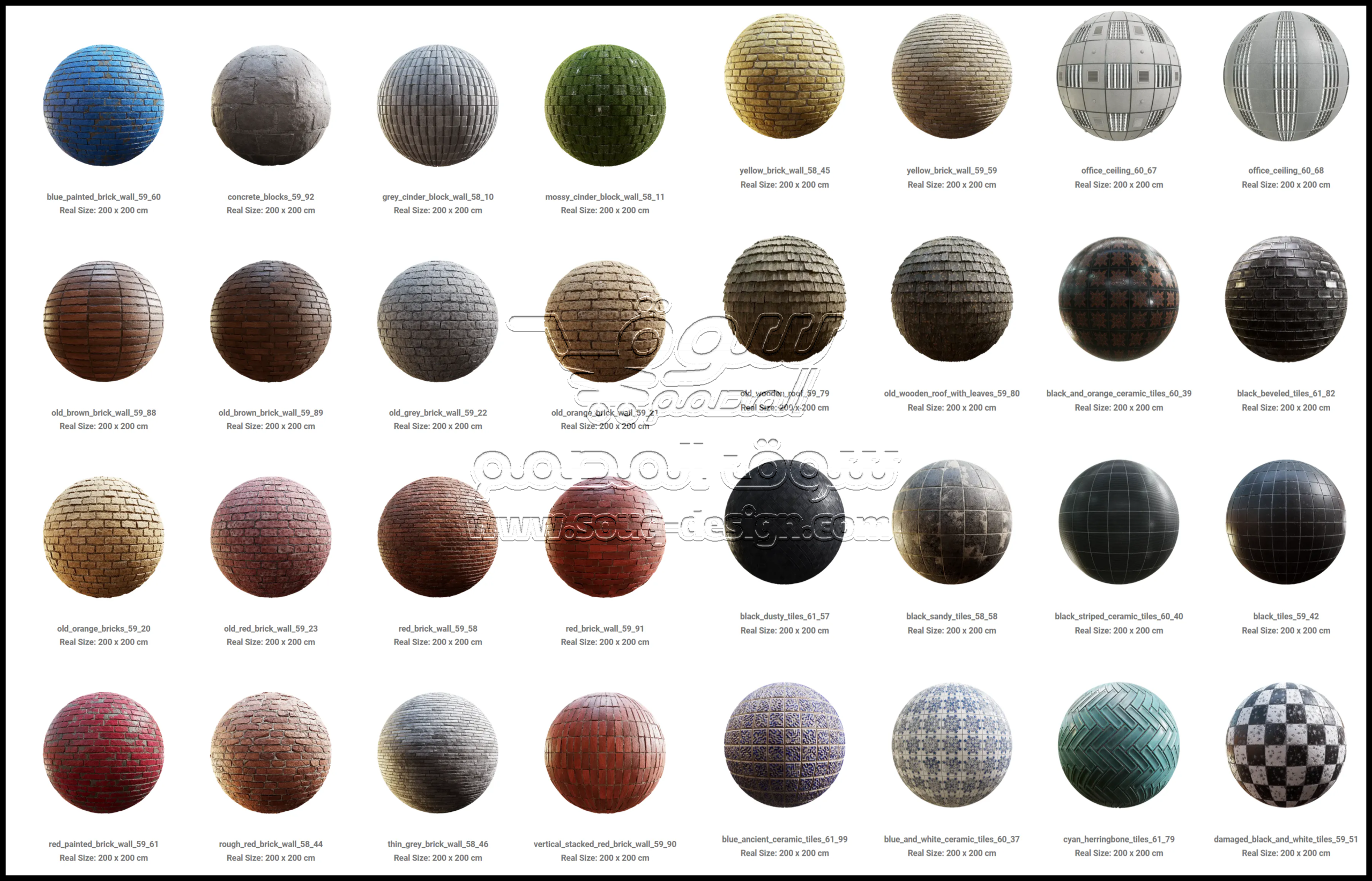 CGAxis – Physical 8 XXL PBR Textures Collection