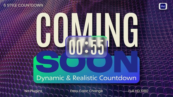 Videohive Coming Soon Countdown Timer 57989060