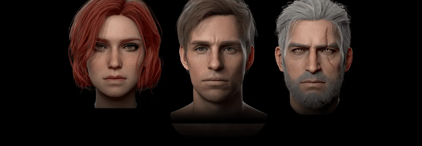 Real-time Character Design Face, Hair & Expressions