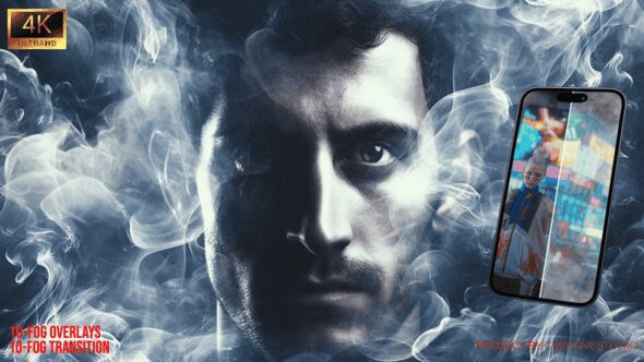 Videohive Atmospheric Fog Transitions Realistic Smoke Overlay FX Pack in 4K For Premiere Pro - 58482177