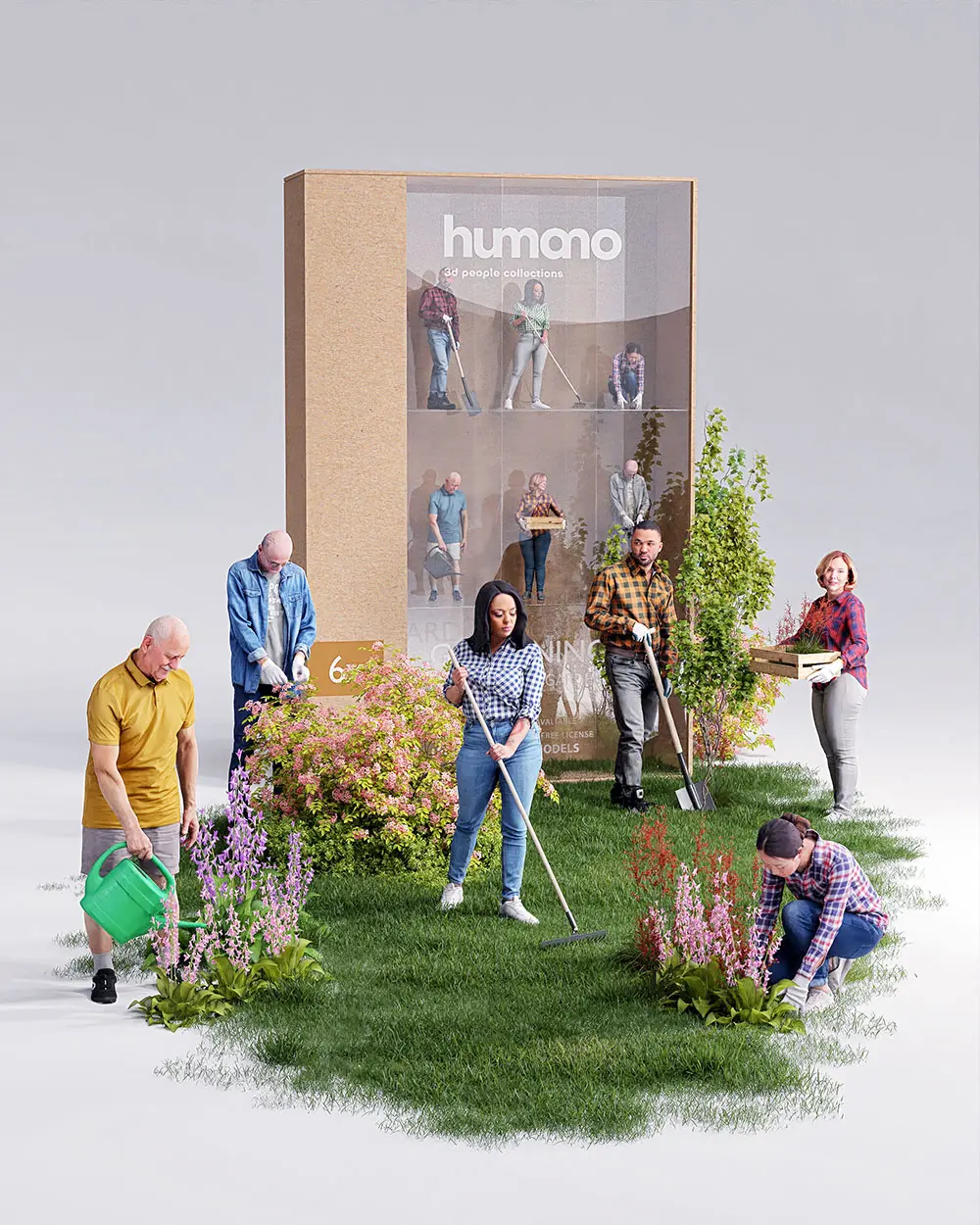 Humano 3D- 2209 - Gardening 01 Free Download