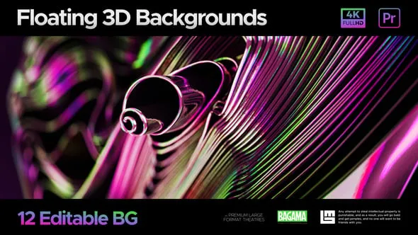Videohive - 3D Floating Tapes Backgrounds - 58778828 - Premiere Pro Templates