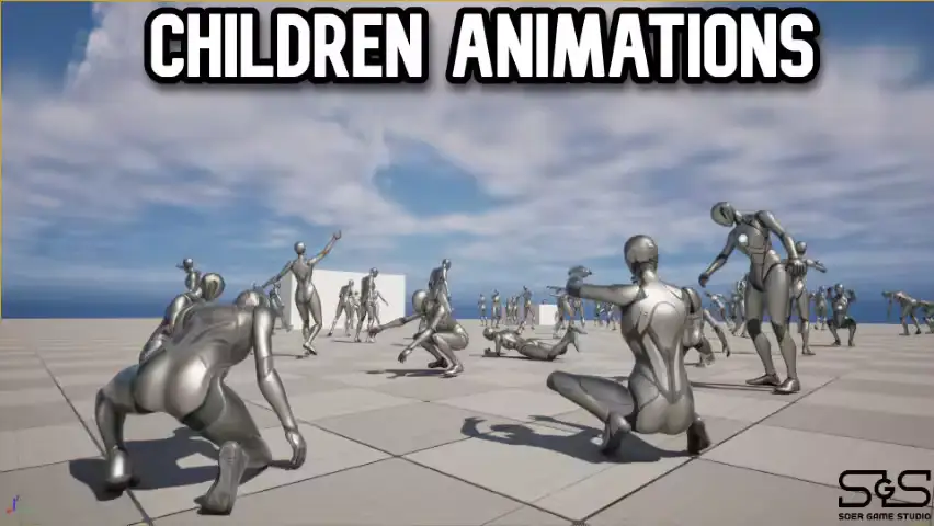 Unreal Engine Marketplace - Children Animations (5.3 – 5.6)