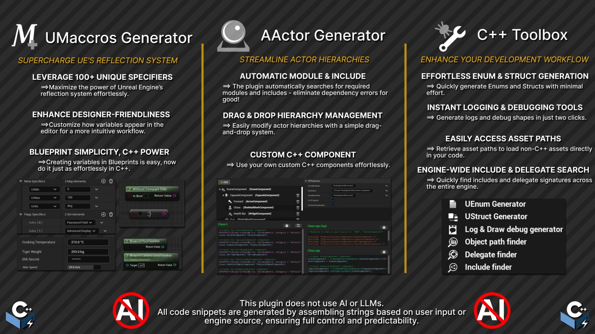 Unreal Engine Marketplace - C++ Generator v1.2 (5.5 & 5.6)