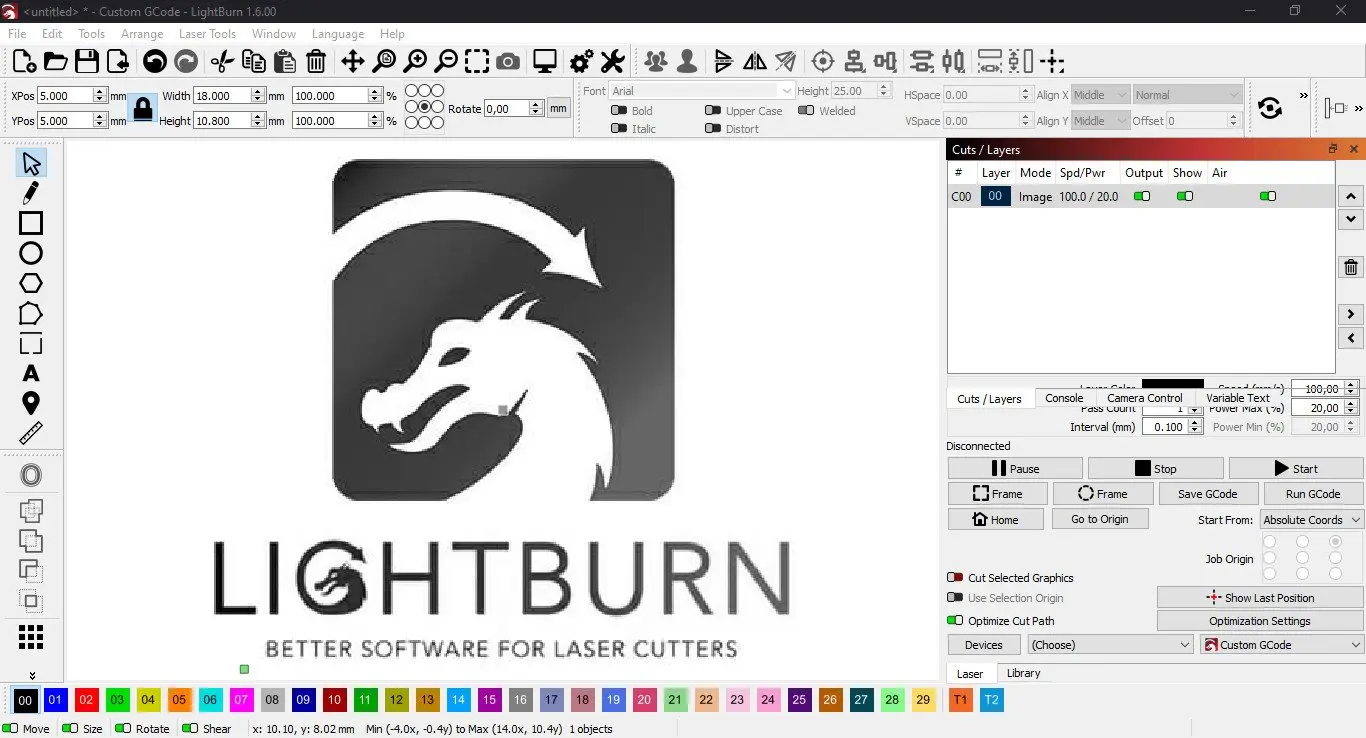 Free Download LightBurn 2.0.00