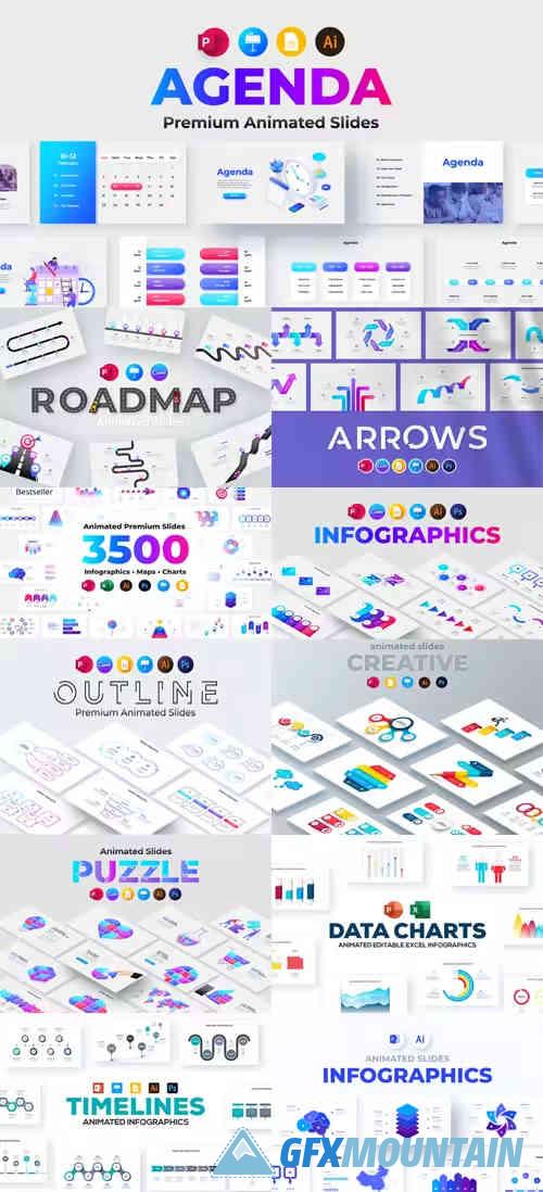 مجموعة قوالب العروض التقديمية في PowerPoint [داكن/فاتح]