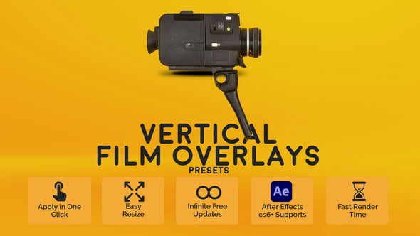 Videohive - Vertical Film Overlays - 59348612