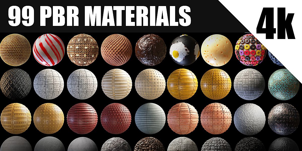 Blender Market - 99 Pbr Materials Vol.01