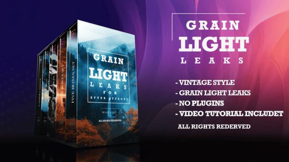 Videohive - Grain Film & Light Leaks Transition and Video Effects - 5980966