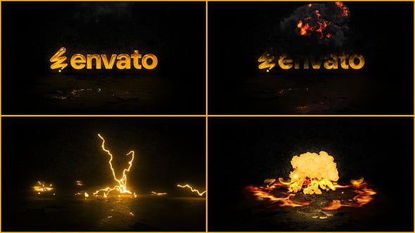 Videohive - Lightning Fire Logo Animation 59633217