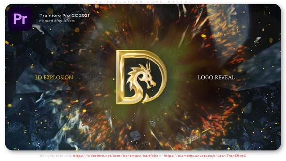 Videohive - 3D Explosion - Adobe Premiere Logo Reveal - 59881624