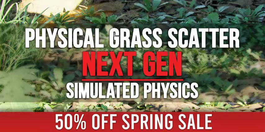 Blender Market - Physical Grass Scatter And Draw : Real-Time Physics v1.2.0