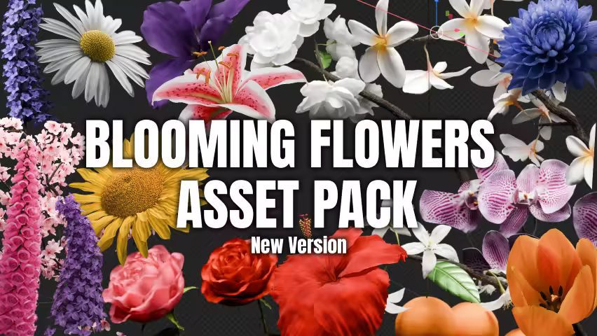 Blender Market - Blooming Flowers