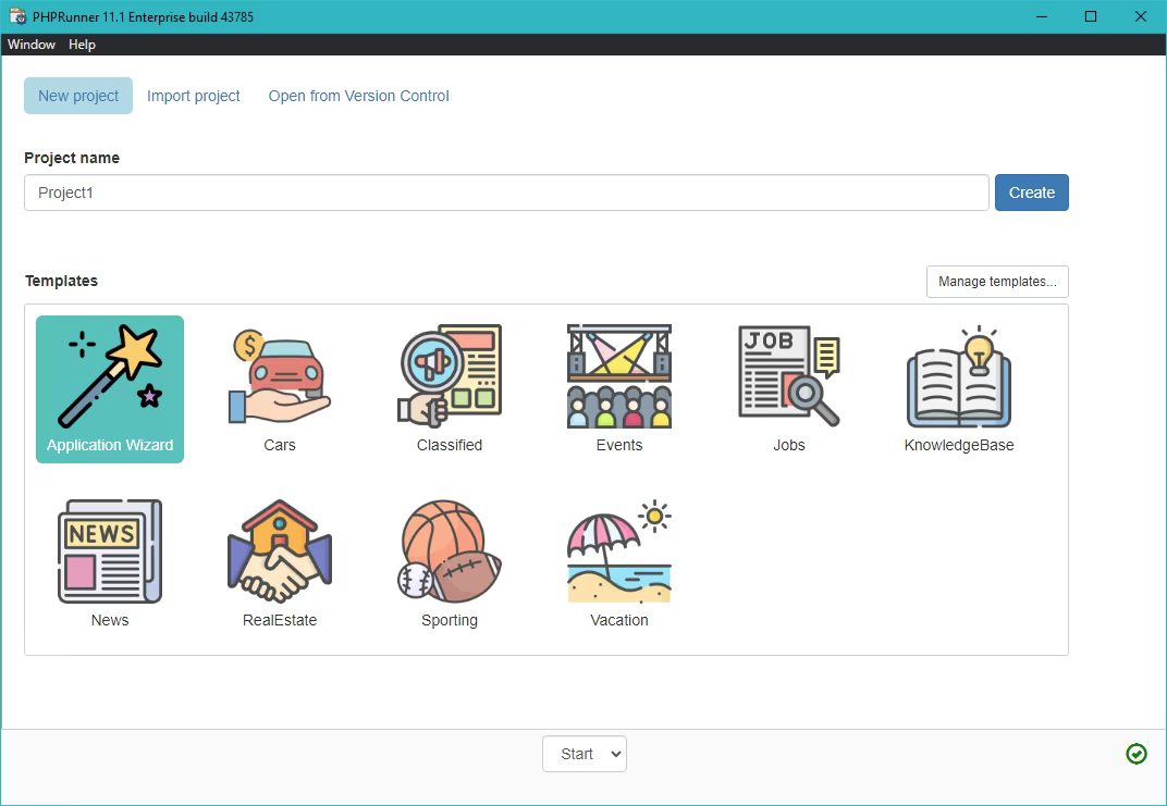 PHPRunner Enterprise 11.1.43785