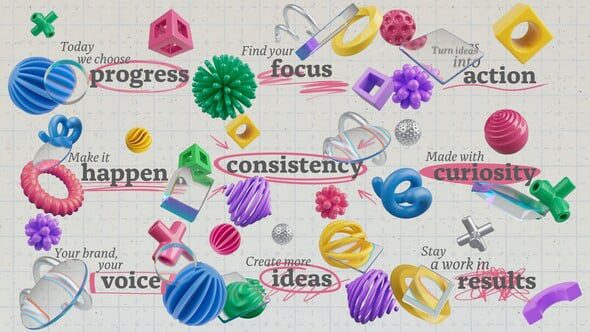 Videohive - Playful 3D Marker Titles 59589944