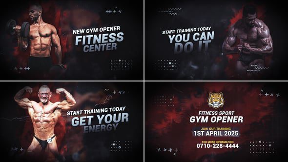 Videohive - Fitness Sport Gym Promo Fitness Sports Opener 59504971