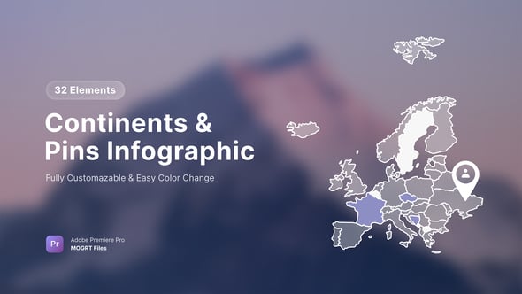 Videohive - World Map MOGRT 59486085