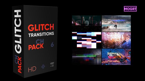 Videohive - Glitch Transitions 59721078