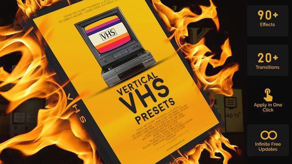 Videohive - Vertical VHS Presets Pack - 59832833