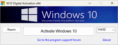 Windows 10 Digital Activation Program v1.5.5.5
