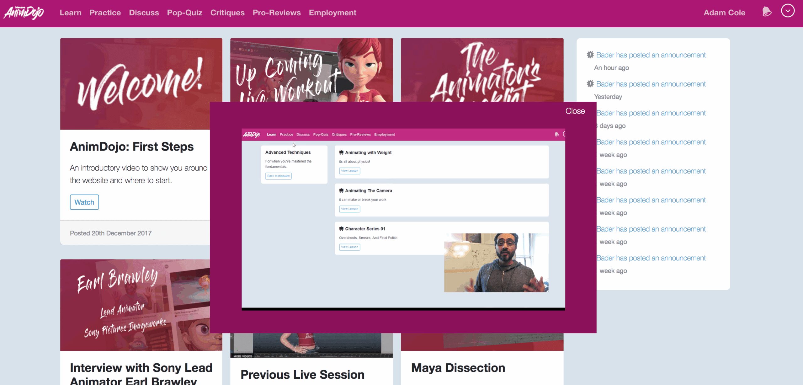 AnimDojo - The Online Animation Gym