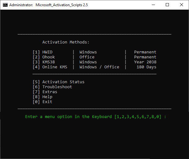 Microsoft Activation Scripts 3.8