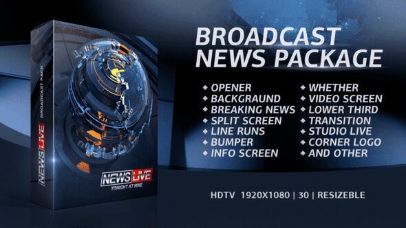 Videohive - Broadcast News Package - 60841960 16 Videohive - Broadcast News Package - 60841960