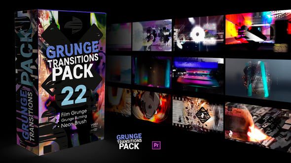 Videohive - Grunge Transitions Pack - 60708930