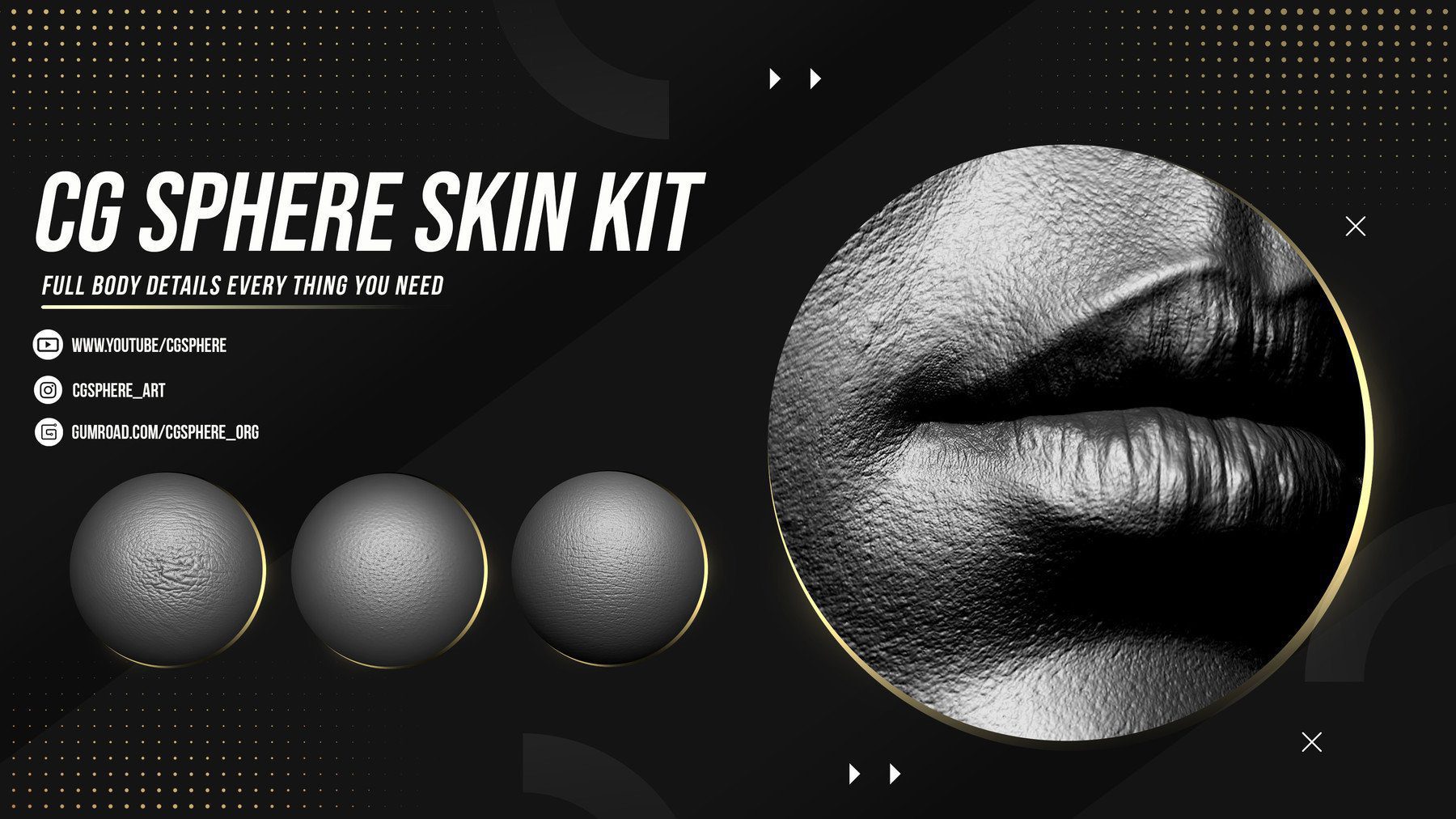 Artstation - CGSphere Skin Alphas Bundle
