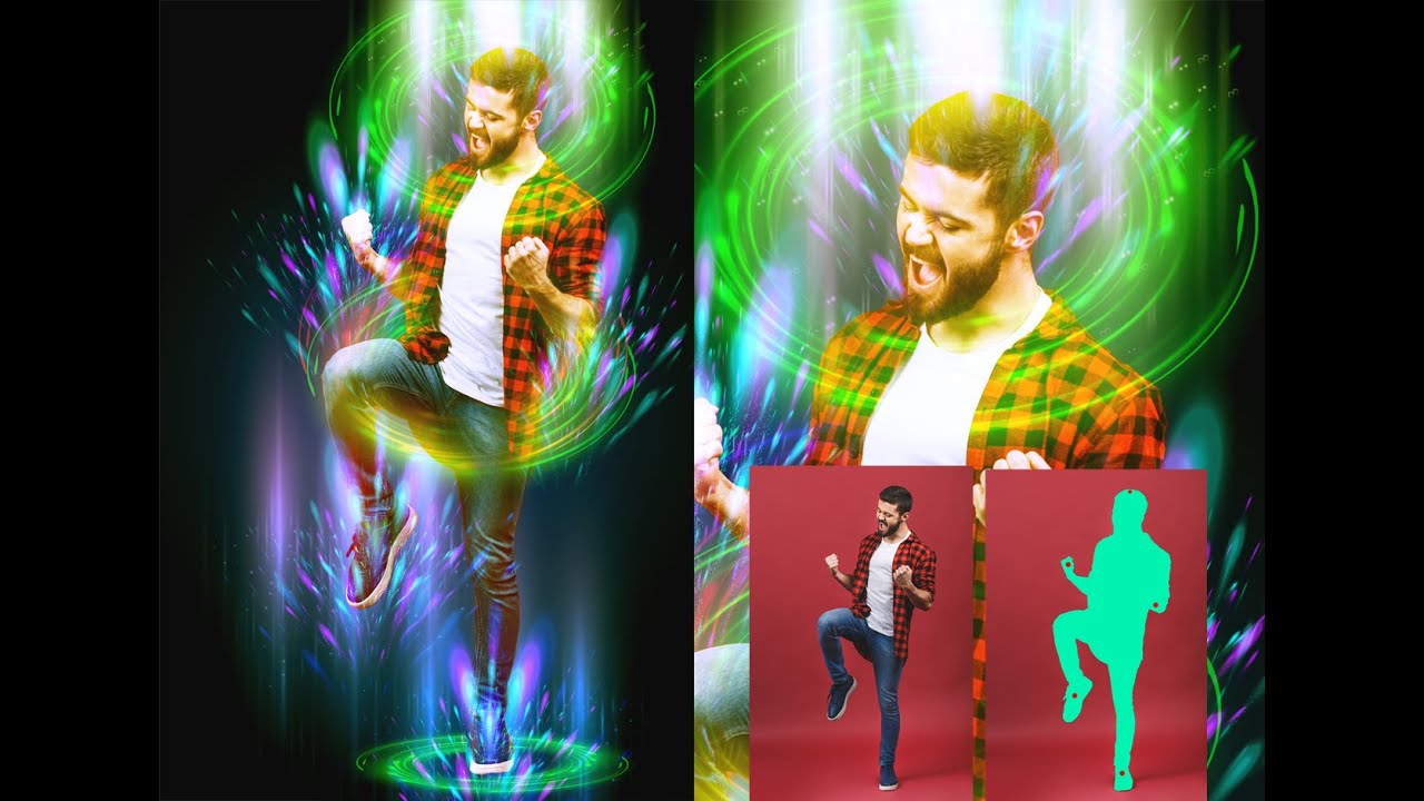 اكشن توهج الانفجار للفوتوشوب