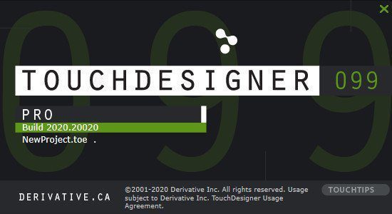 Derivative TouchDesigner Pro 2025.31550